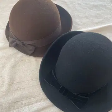 브라운 블랙 모자 박스 포함 프랑스제 외