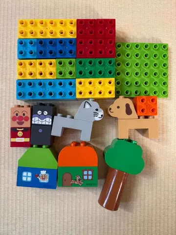 BOX 포함 호빵맨 첫 블록 바구니