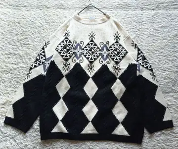 레어 ficce 고급 캐시미어 20% 스웨터 니트 자수