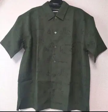 graniph 그라니프 조수기화 반팔 셔츠 카키 M 사이즈 남성용