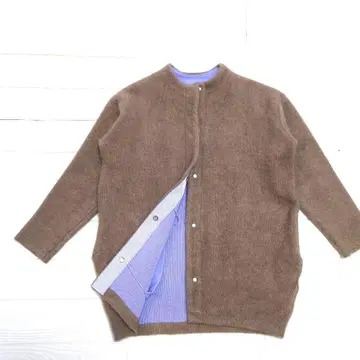 ELENDEEK 엘렌딕 라쿤 믹스 더블 가디건 베이지