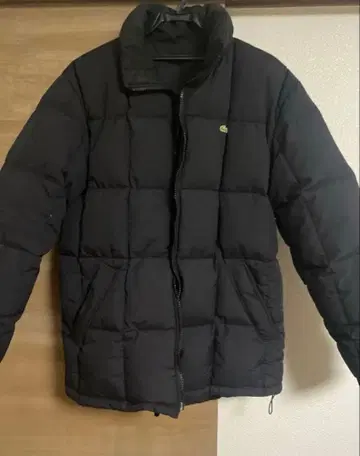 LACOSTE 블랙 다운 자켓