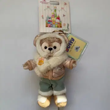 상하이 디즈니 한정판 더피 봉제 인형 키체인 키링