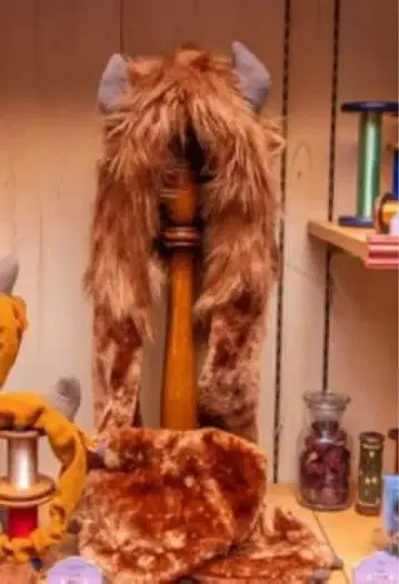 디즈니 리조트 미녀와 야수 야수 팬캡 머플러