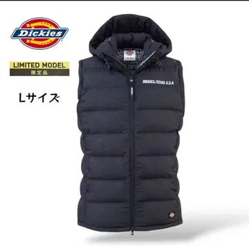 새상품 DICKIES 한정판 모델 블랙 파이버 베스트 L 사이즈
