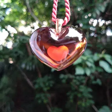 LALIQUE 하트 목걸이 크리스탈 라리끄 펜던트