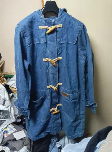 무료배송 90s 빈티지 데님 앤드 코 데님 더플 코트 S