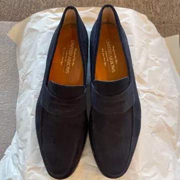 UNITED ARROWS 블랙 스웨이드 로퍼