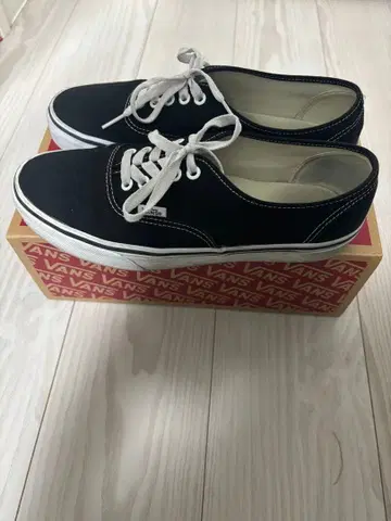 반스 오센틱 블랙 캔버스 US 규격 스테디셀러 모델 44