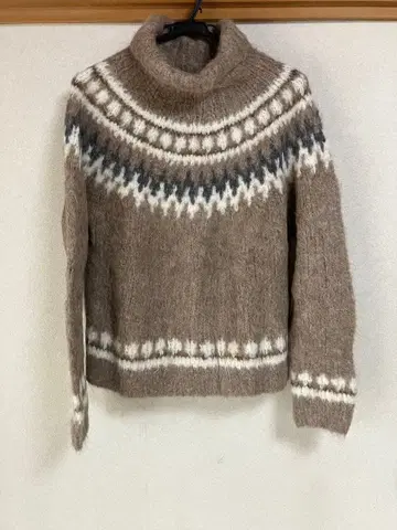 THE SHINZONE 노르딕 알파카 터틀 넥 스웨터 F