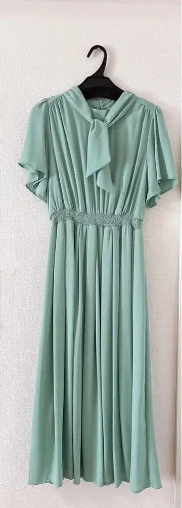 보타이 원피스 롱 그린 포멀  동창회