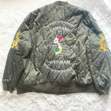 [ 컨디션 최상 ] 릴랙싱 자수 스카잔 베트남 자켓 자켓 ma-1