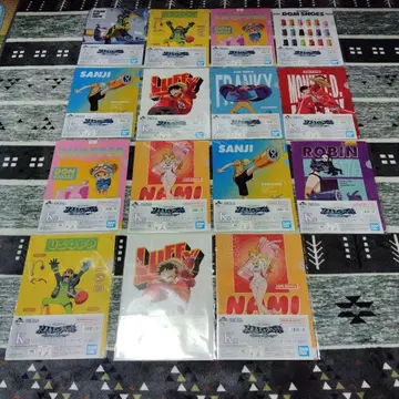 제일복권 원피스 K상 클리어 파일 & 스티커 세트 15개