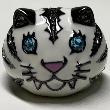 화이트 타이거 반지 고양이 ANNA SUI