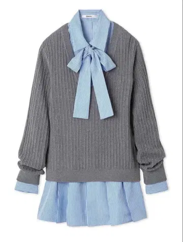 snidel 셔츠 콤비 튜닉