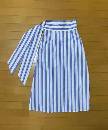 BARBA 스트라이프 랩 스커트 38