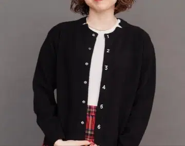 i am i in fact 숫자 자수 가디건 울