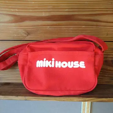 MIKI HOUSE 레드 숄더백