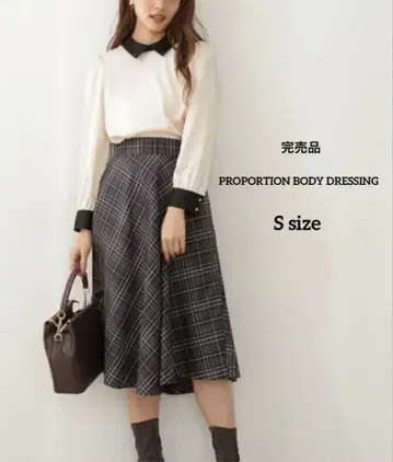 [ proportion body dressing ] 클래시컬 체크 스커트