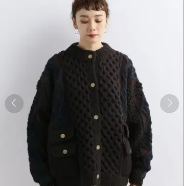 새상품급 JOURNALSTANDARD 아란 니트 가디건