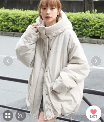 tiptop 충전솜 몬스터 후드 블루종