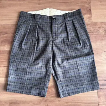 UNITEDARROWS 그레이 계열 체크 하프 팬츠