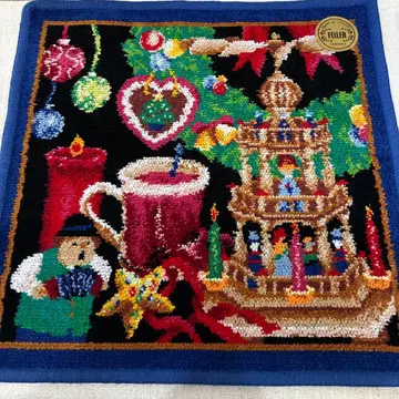 [ 미사용품 ] FEILER 페이러 손수건 포시즌즈 크리스마스