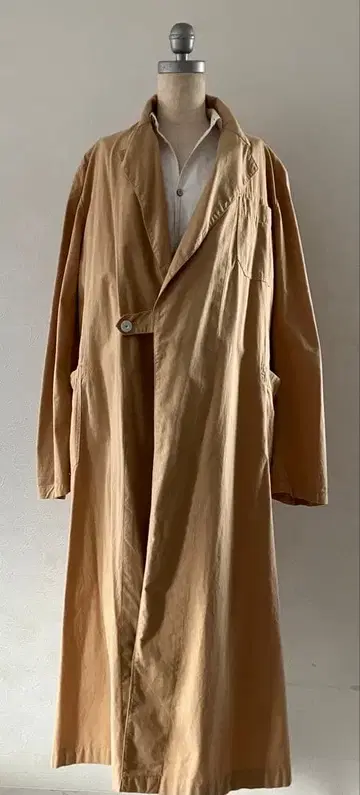 빈티지 가운 코트 호스피탈 자켓 스웨덴군 여성용