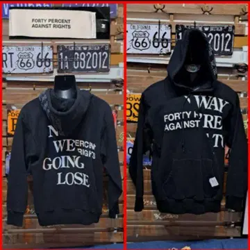 FORTY PERCENT AGAINST RIGHTS 도킹 후드티