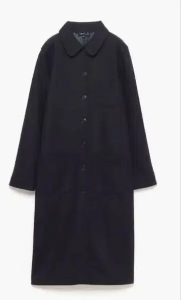 agnete 다크 네이비 롱 코트