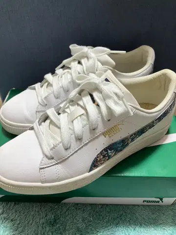 한정판 PUMA 푸마 클래식 꽃무늬 스니커즈 여성용 23.5