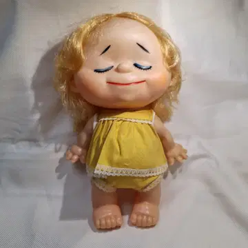 [ 쇼와 레트로 ] 금발 인형 소프트 비닐 인형