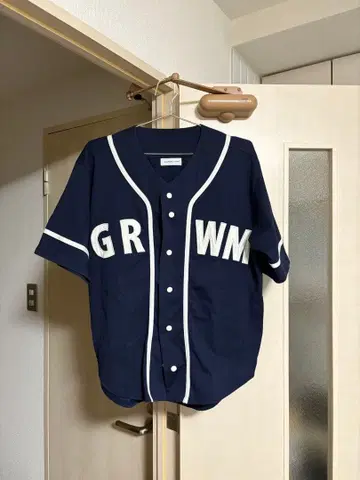네이비 베이스볼 셔츠 GRWM CIAOPANIC TYPY