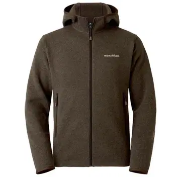 몽벨 크리마플러스 니트 후드티 Men's L 다크 브라운