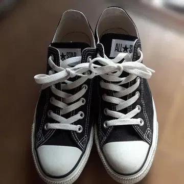 ALL STAR 블랙 로우컷 스니커즈 25cm