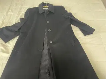 캐시미어 100% 블랙 롱 코트