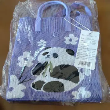 HUNDRED 팬더 무늬 실리콘 숄더백 라지