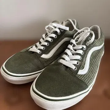 [상자 없음] Vans 올리브 스웨이드 스니커즈