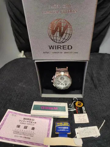 세이코 WIRED 크로노그래프 AGBV099 BASEL2004 한정판