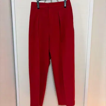 스픽 앤 스팬 레드 테이퍼드 트라우저 팬츠 38 사이드 슬릿