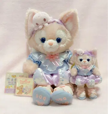 상하이 디즈니랜드 리나벨 봉제 인형 봉제 인형 배지