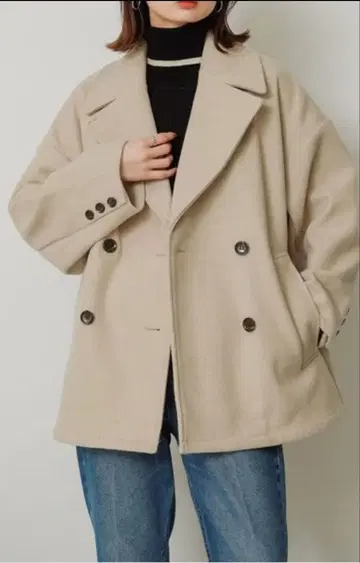 9일 처분 센스 오브 플레이스 저지 멜톤 자켓 코트