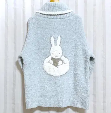 미피 포근포근 가디건 블루 계열