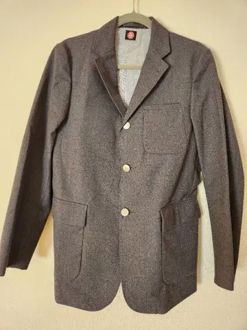 BEAMS 그레이 싱글 버튼 블레이저 M