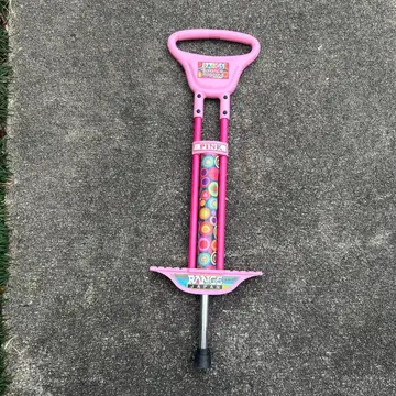 핑크 스카이콩콩 장난감 컬러풀 도트