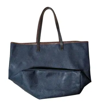 가격 인하 가능 오로비안코 네이비 토트백