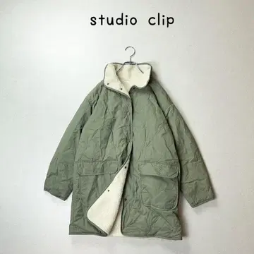 studio clip 리버서블 보아 코트 워셔블