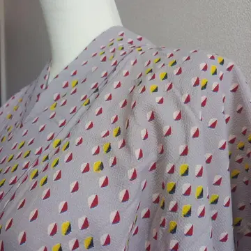 일본 무용 소매 긴 기모노