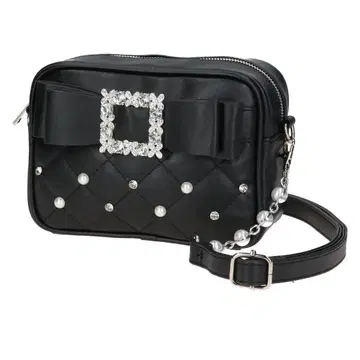 노에미 NOEMIE 아가씨 비쥬 리본 숄더백 블랙