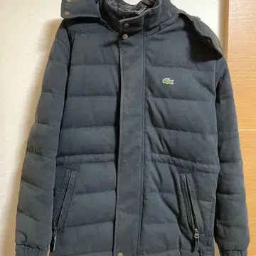 LACOSTE 블랙 다운 자켓 US M